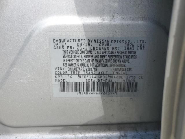 Photo 11 VIN: 3N1AB7AP6JY281749 - NISSAN SENTRA 