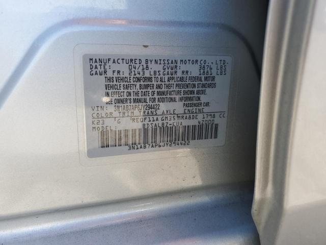 Photo 11 VIN: 3N1AB7AP6JY294422 - NISSAN SENTRA S 