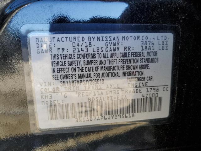 Photo 12 VIN: 3N1AB7AP6JY295618 - NISSAN SENTRA 