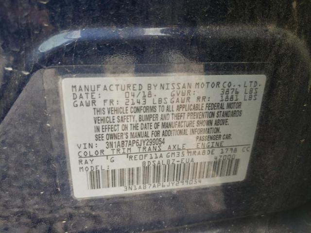 Photo 9 VIN: 3N1AB7AP6JY299054 - NISSAN SENTRA S 