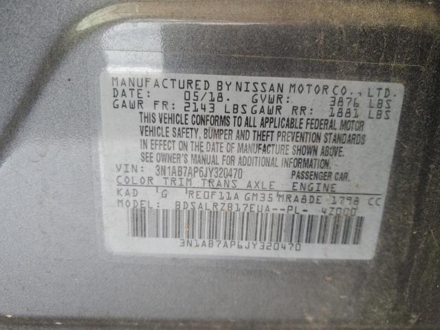 Photo 11 VIN: 3N1AB7AP6JY320470 - NISSAN SENTRA S 