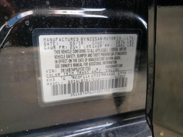 Photo 9 VIN: 3N1AB7AP6JY321750 - NISSAN SENTRA S 