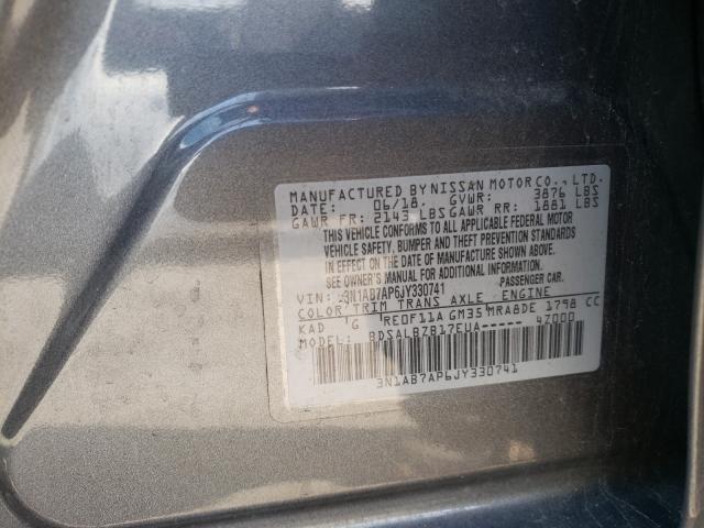 Photo 9 VIN: 3N1AB7AP6JY330741 - NISSAN SENTRA 