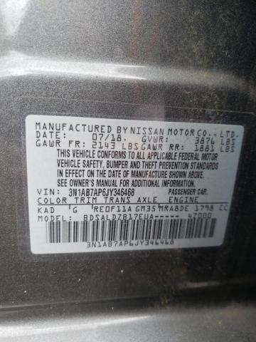 Photo 11 VIN: 3N1AB7AP6JY346468 - NISSAN SENTRA S 