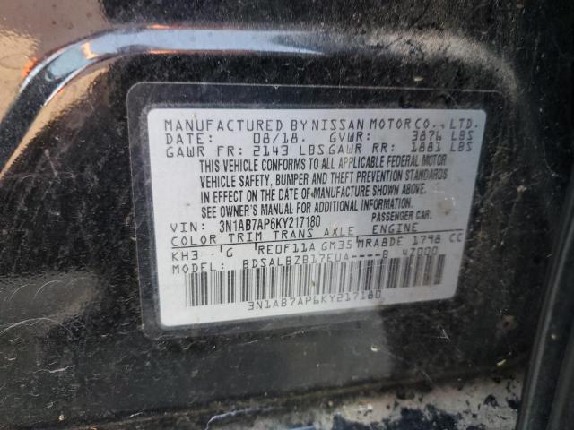 Photo 12 VIN: 3N1AB7AP6KY217180 - NISSAN SENTRA S 