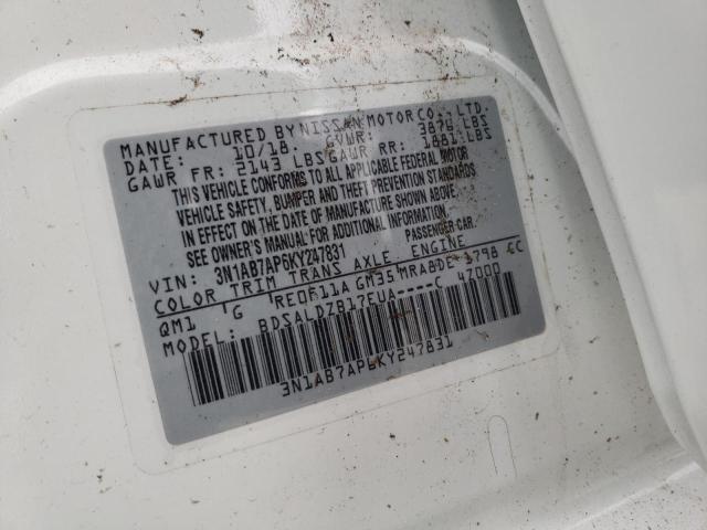 Photo 11 VIN: 3N1AB7AP6KY247831 - NISSAN SENTRA 