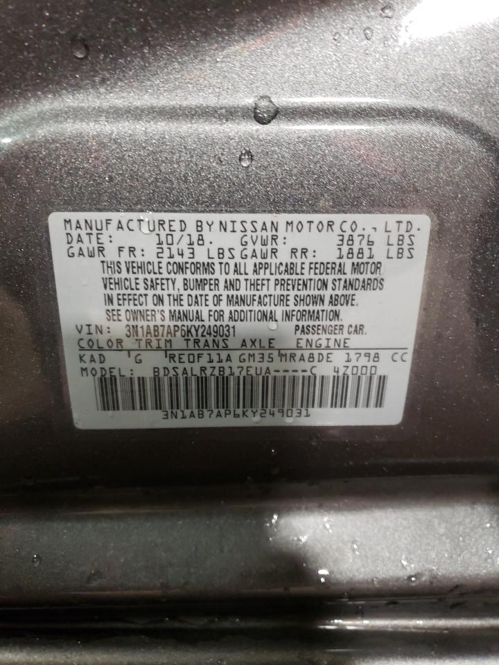 Photo 11 VIN: 3N1AB7AP6KY249031 - NISSAN SENTRA 