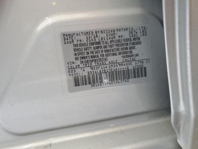 Photo 12 VIN: 3N1AB7AP6KY263740 - NISSAN SENTRA 