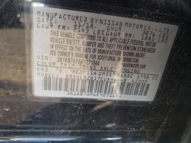 Photo 12 VIN: 3N1AB7AP6KY271644 - NISSAN SENTRA S 