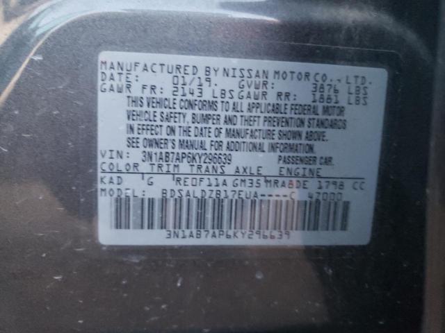 Photo 12 VIN: 3N1AB7AP6KY296639 - NISSAN SENTRA 