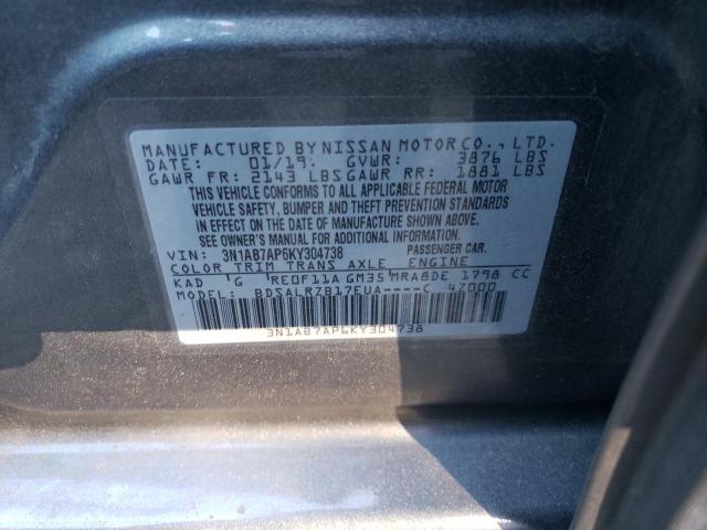 Photo 11 VIN: 3N1AB7AP6KY304738 - NISSAN SENTRA S 