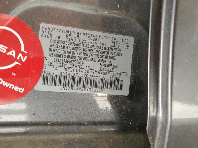 Photo 11 VIN: 3N1AB7AP6KY305114 - NISSAN SENTRA 