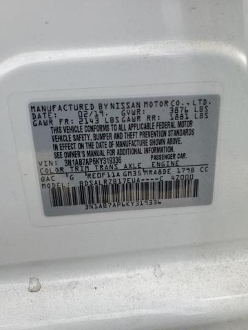 Photo 11 VIN: 3N1AB7AP6KY319336 - NISSAN SENTRA 