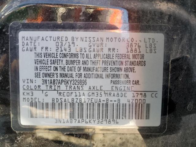 Photo 12 VIN: 3N1AB7AP6KY329896 - NISSAN SENTRA S 