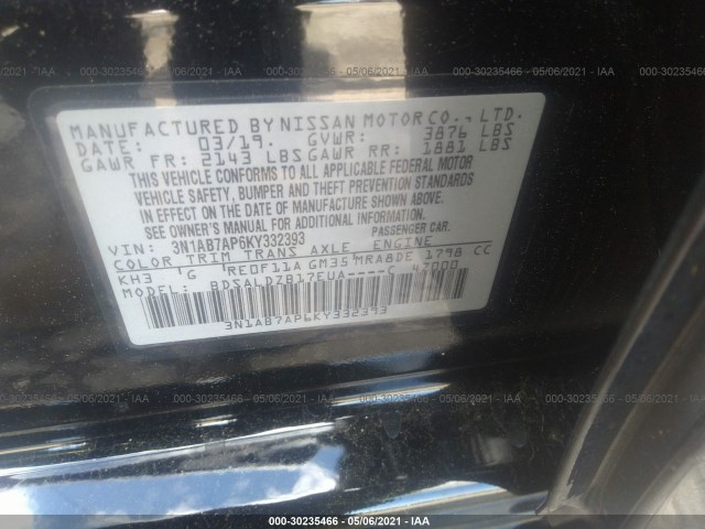 Photo 8 VIN: 3N1AB7AP6KY332393 - NISSAN SENTRA 