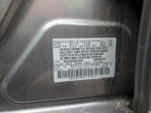 Photo 11 VIN: 3N1AB7AP6KY342034 - NISSAN SENTRA 