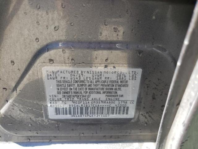 Photo 11 VIN: 3N1AB7AP6KY344107 - NISSAN SENTRA S 