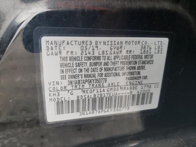 Photo 11 VIN: 3N1AB7AP6KY350778 - NISSAN SENTRA 