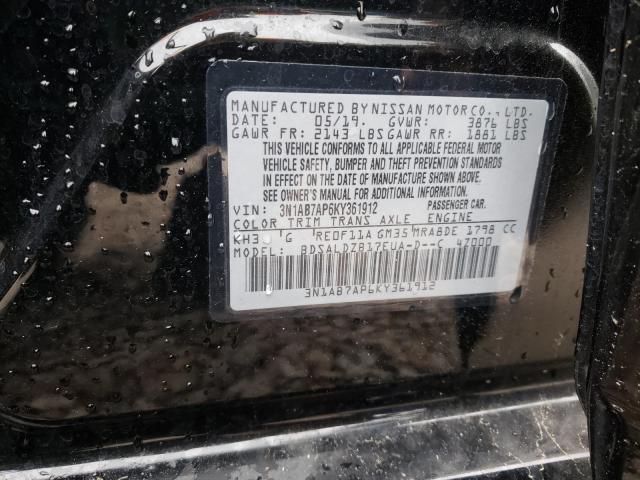 Photo 9 VIN: 3N1AB7AP6KY361912 - NISSAN SENTRA S 