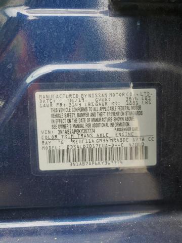 Photo 12 VIN: 3N1AB7AP6KY367774 - NISSAN SENTRA S 