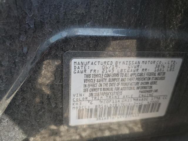 Photo 11 VIN: 3N1AB7AP6KY371615 - NISSAN SENTRA S 