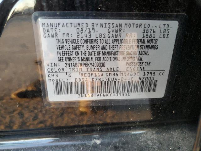 Photo 12 VIN: 3N1AB7AP6KY409330 - NISSAN SENTRA S 