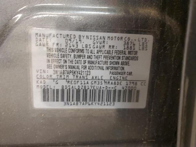 Photo 11 VIN: 3N1AB7AP6KY421123 - NISSAN SENTRA 