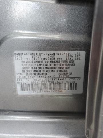 Photo 12 VIN: 3N1AB7AP6KY432588 - NISSAN SENTRA 