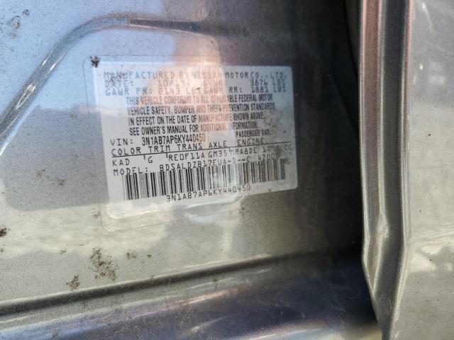 Photo 9 VIN: 3N1AB7AP6KY440450 - NISSAN SENTRA S 