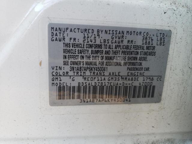 Photo 11 VIN: 3N1AB7AP6KY450041 - NISSAN SENTRA 