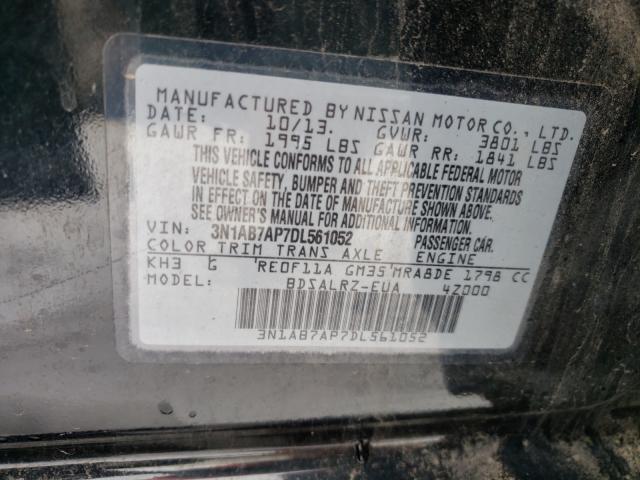 Photo 9 VIN: 3N1AB7AP7DL561052 - NISSAN SENTRA S 