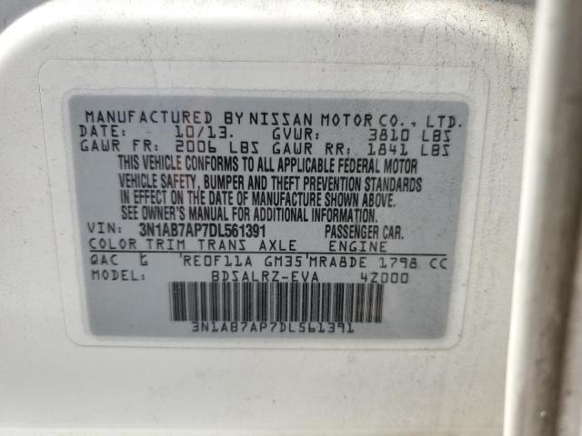 Photo 11 VIN: 3N1AB7AP7DL561391 - NISSAN SENTRA S 