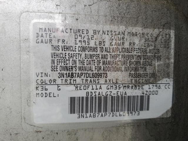 Photo 11 VIN: 3N1AB7AP7DL609973 - NISSAN SENTRA 