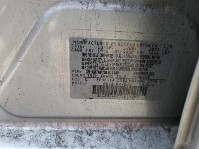 Photo 9 VIN: 3N1AB7AP7DL614140 - NISSAN SENTRA S 