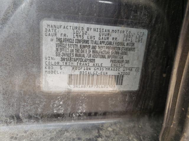 Photo 9 VIN: 3N1AB7AP7DL621928 - NISSAN SENTRA S 