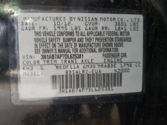 Photo 11 VIN: 3N1AB7AP7DL625381 - NISSAN SENTRA S 