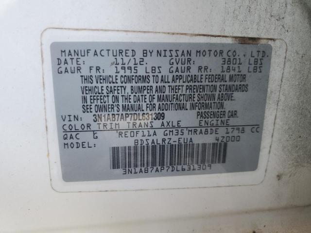 Photo 11 VIN: 3N1AB7AP7DL631309 - NISSAN SENTRA 