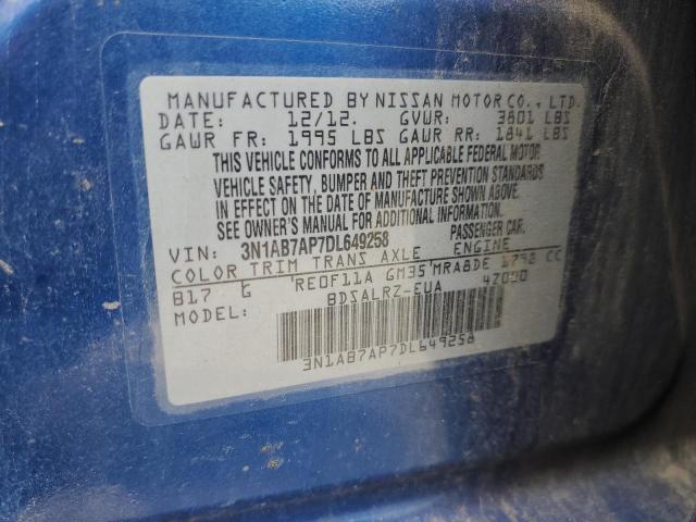 Photo 12 VIN: 3N1AB7AP7DL649258 - NISSAN SENTRA 