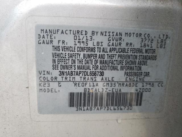 Photo 11 VIN: 3N1AB7AP7DL656730 - NISSAN SENTRA S 