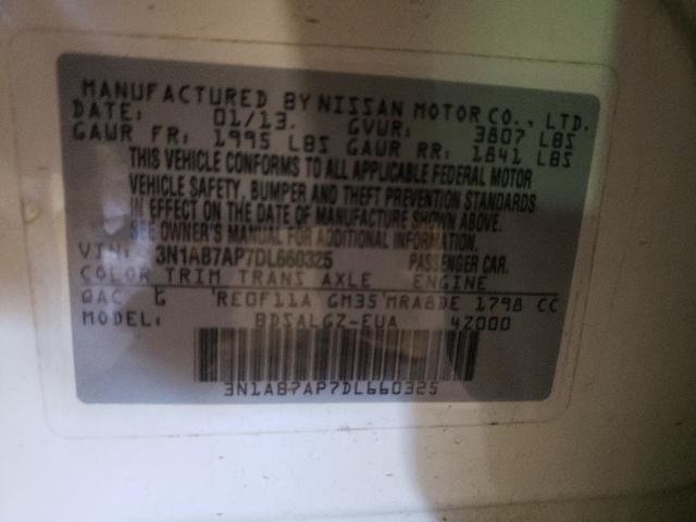 Photo 9 VIN: 3N1AB7AP7DL660325 - NISSAN SENTRA S 