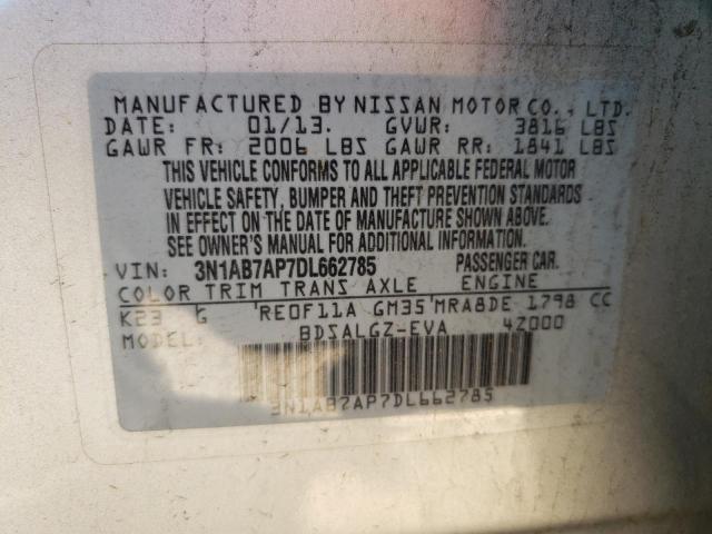 Photo 12 VIN: 3N1AB7AP7DL662785 - NISSAN SENTRA 