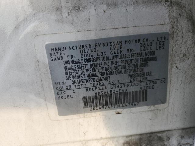 Photo 12 VIN: 3N1AB7AP7DL667467 - NISSAN SENTRA S 