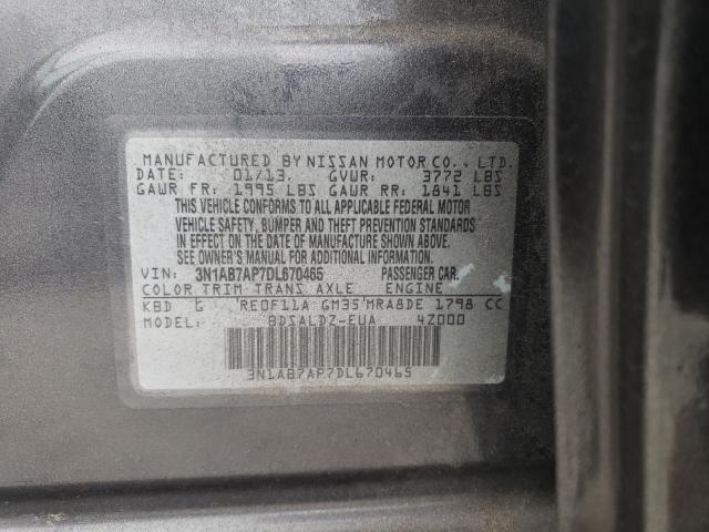 Photo 11 VIN: 3N1AB7AP7DL670465 - NISSAN SENTRA S 