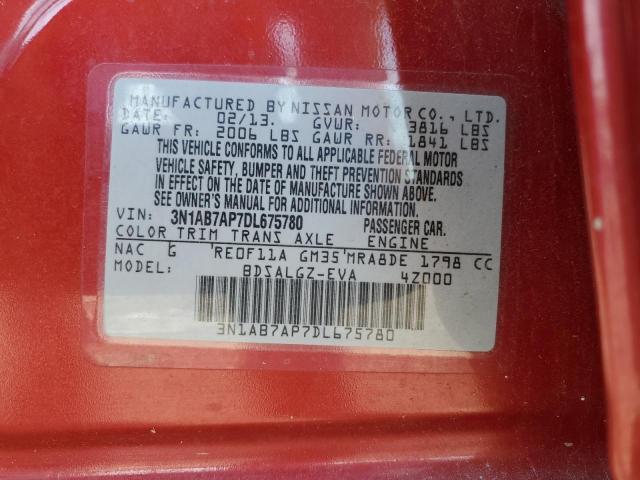 Photo 11 VIN: 3N1AB7AP7DL675780 - NISSAN SENTRA 