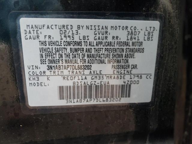 Photo 11 VIN: 3N1AB7AP7DL683202 - NISSAN SENTRA S 