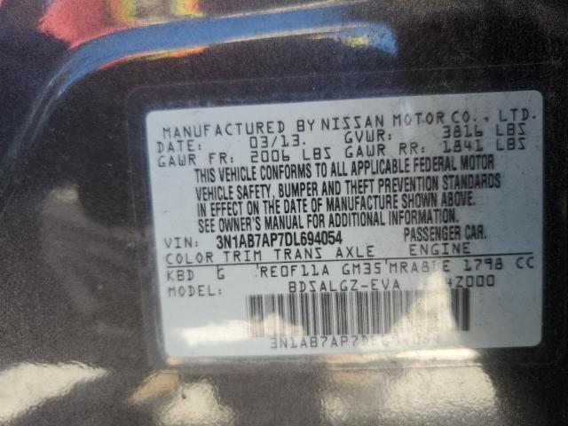 Photo 11 VIN: 3N1AB7AP7DL694054 - NISSAN SENTRA S 