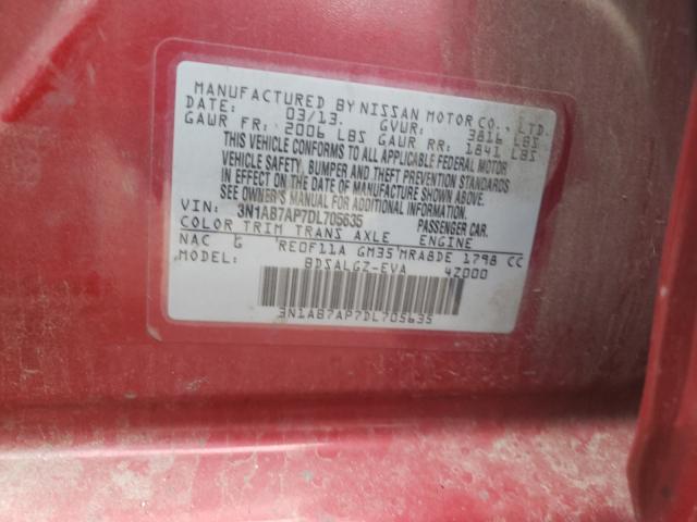 Photo 9 VIN: 3N1AB7AP7DL705635 - NISSAN SENTRA S 