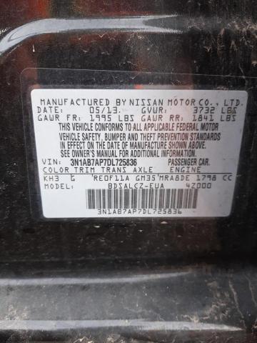 Photo 11 VIN: 3N1AB7AP7DL725836 - NISSAN SENTRA S 