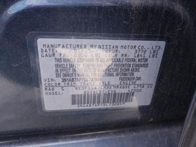 Photo 9 VIN: 3N1AB7AP7DL732849 - NISSAN SENTRA 