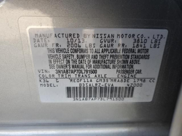 Photo 11 VIN: 3N1AB7AP7DL791500 - NISSAN SENTRA S 